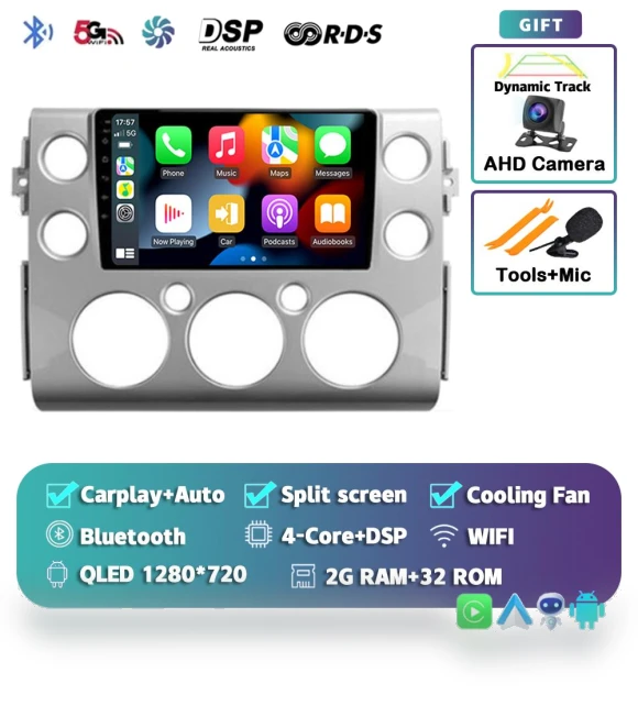Android14 Car Radio for Toyota FJ Cruiser — Navigation & GPS Accessories, AutoSphere