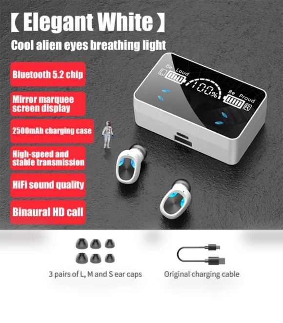 Bluetooth-Compatible Earbuds — In-Ear Headphones, cucu06