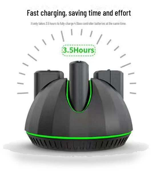 Charging Dock for Xbox Series X|S Controller with Four Batteries — Power Accessories, StrideBox