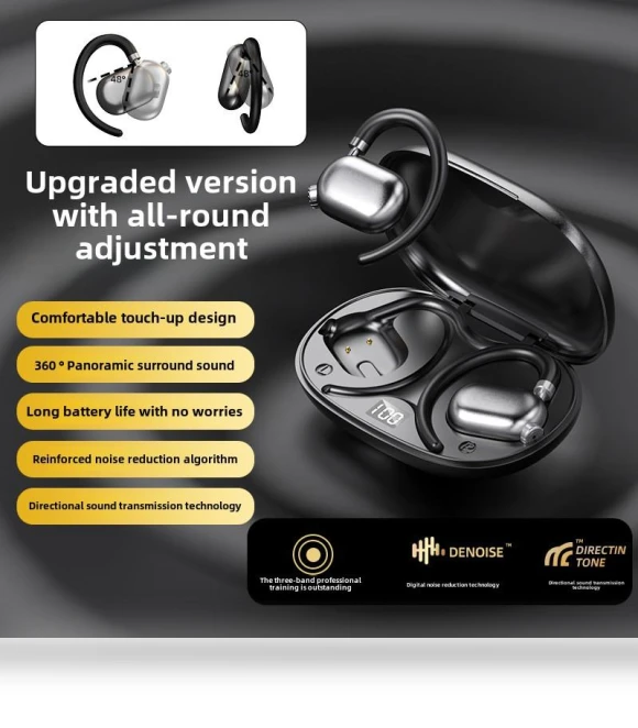 Hot AI Voice Control Hanging Sports Headphones — In-Ear Headphones, Uav parts center