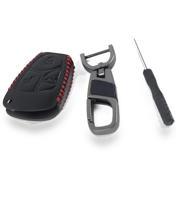 Smart Leather Car Key Set — Keyless Entry, fashionroad