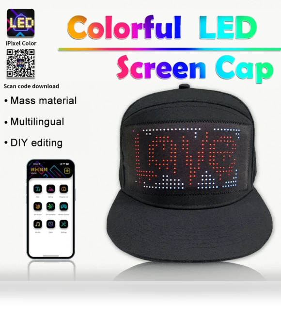 Smart Matrix Hat with APP Controlled Display — Hats, Explorer Outdoors