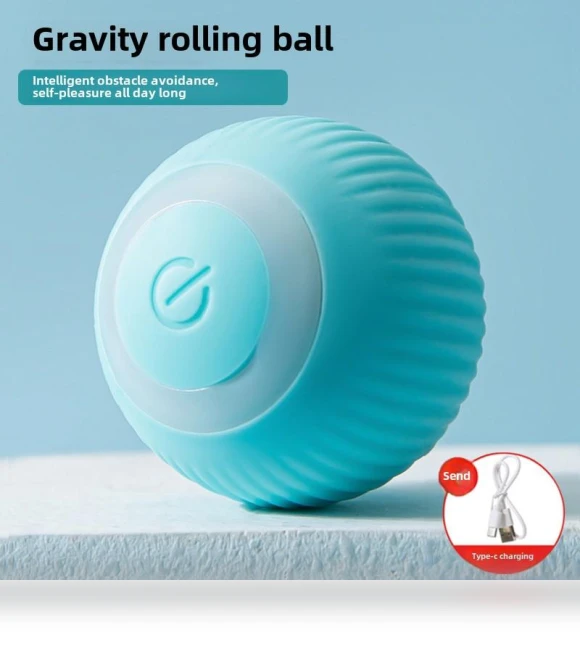 USB Rechargeable Electric Rolling Ball Cat Toy — Cat Playthings, Smart Pet Supplies