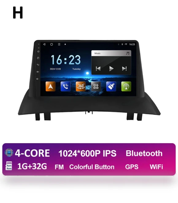 Wireless Navigation Carplay GPS Android 14 DSP Stereo Car Radio Touch Screen 4G — Stereo Receivers, AutoSphere