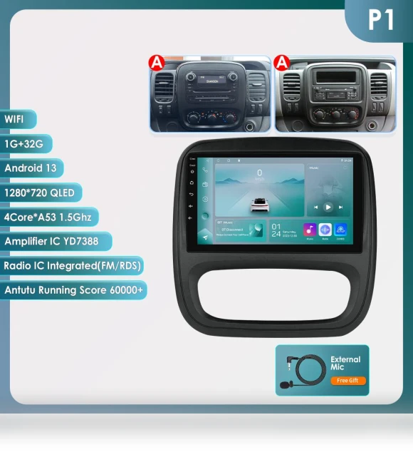 4G AI Voice Android Auto Radio — Navigation & GPS Accessories, OSSURET