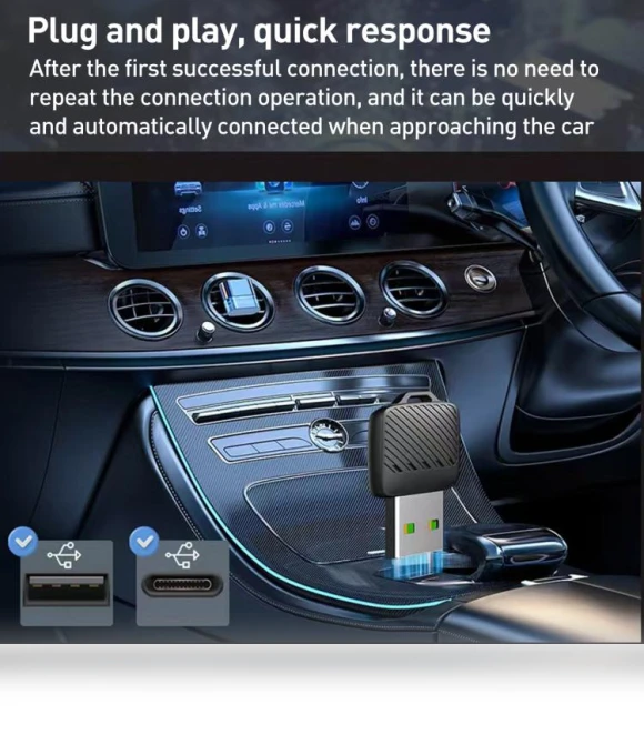 CarPlay and Android Auto Wired to Wireless Adapter — Phone Accessories