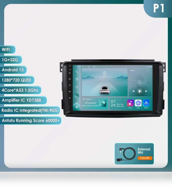 Carplay Android 13 Car Radio — Stereo Receivers, OSSURET