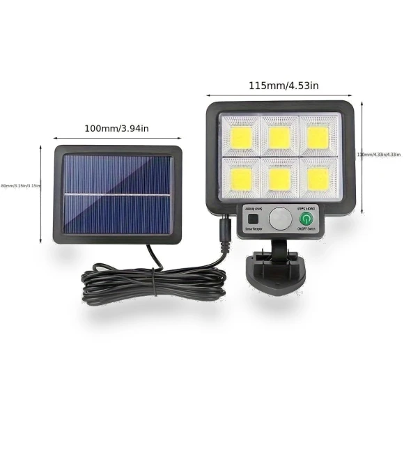 LED Solar Light Patio Outdoor Motion Sensor Solar Wall Lamp — Outdoor Security & Flood Lighting, AutoSphere