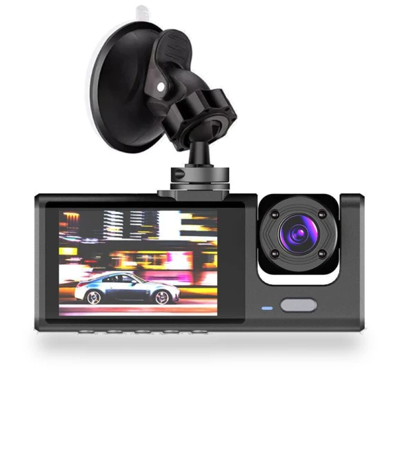 3-Channel Car Dash Cam with 3 Lenses — Dashboard Cameras, LIAESMART