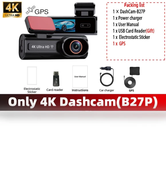 Car DVR with WIFI GPS Support — Rearview Cameras for Cars, E-ACE