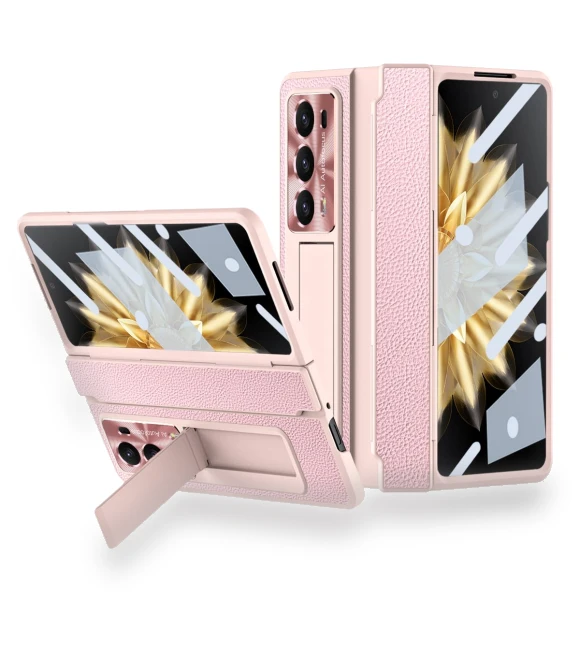 Kickstand Cell Phone Shell with Tempered Glass Screen Film — Phone Accessories, Smartwatch 2025