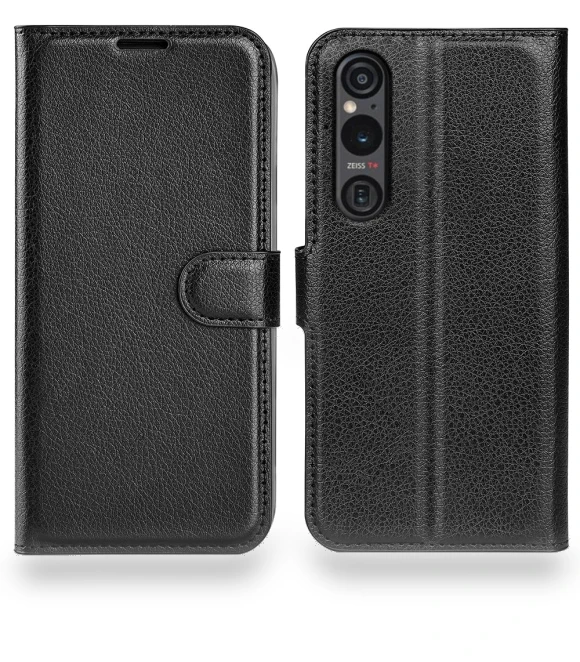 Magnetic Case PU Leather Litchi Texture Phone Stand Cover — Phone Accessories, Smartwatch 2025