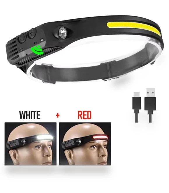 USB Rechargeable LED Sensor Headlamp — Flashlights, Dream Garage