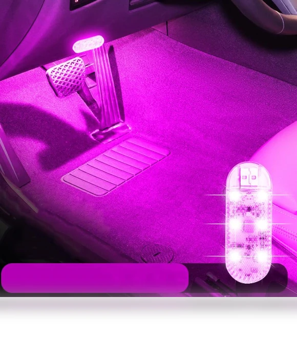 USB Touch Sensor LED Car Interior Light — Light Kit, Dream Garage