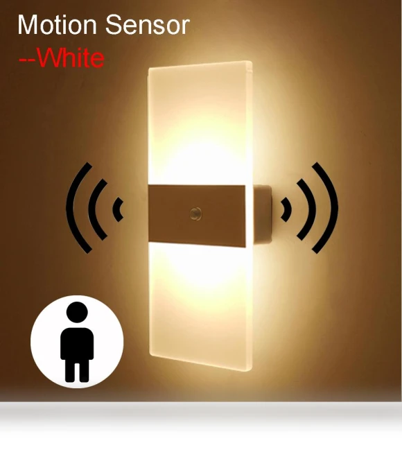 Wall Light with USB Charging, Touch Switch with Motion Sensor — Wall Lighting, Dream Garage
