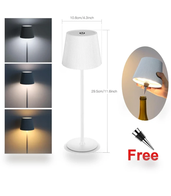 2-in-1 Wireless Wine Bottle Lamp — Study & Desk Lighting, MALITAI