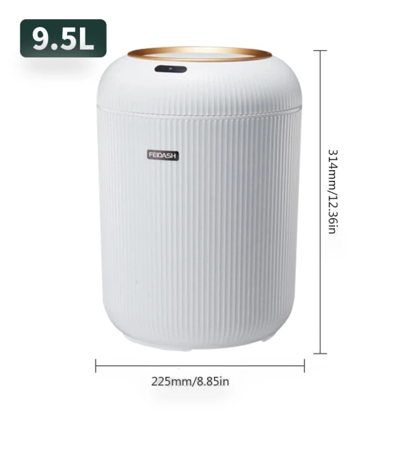 Automatic Touch Kitchen Trash Bin with Lid — Kitchen Cans, HOME-Auto-001