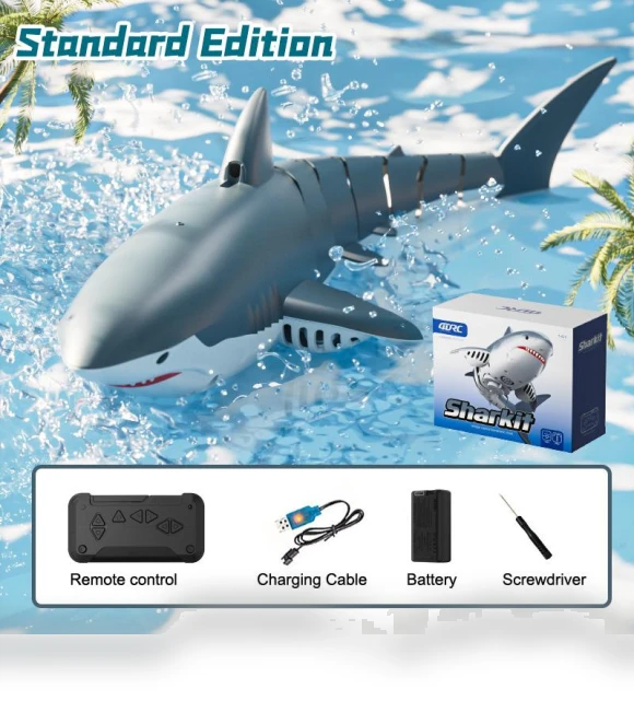 Remote Control Shark Toy with 4K HD Camera — Aquatic Vehicles, Each Insisting