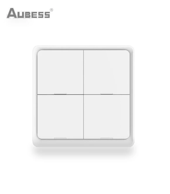 Smart Scene Switch 4 Gang — Dimmer Switches, AUBESS