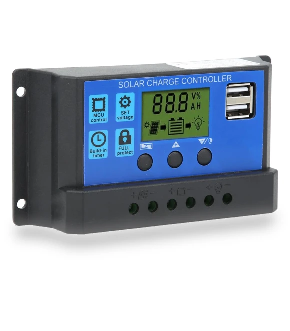 Solar Panel Controller with LCD Display — Power Management, Vestidos