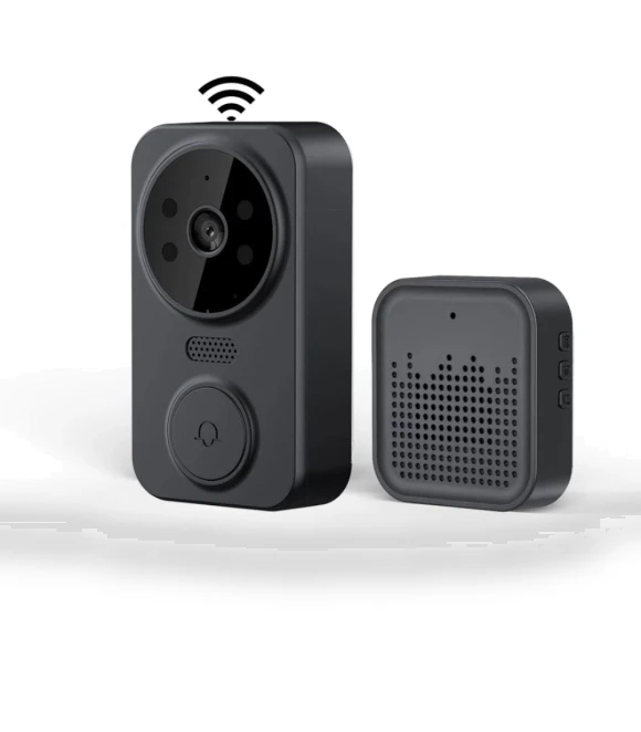 Wireless Doorbell with Customizable Voice Announcements and HD Real-Time Video — Smart Home Security, lingfeng