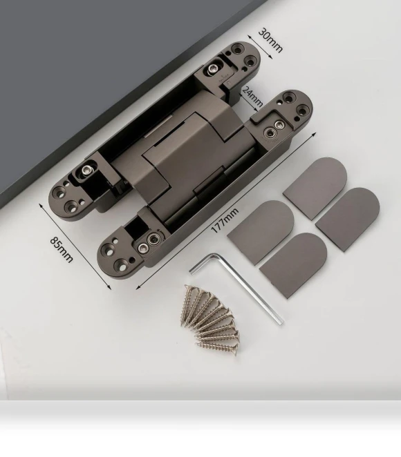 Folding Invisible Door Hinge with Silent Closing — Hinges, Xiongwei