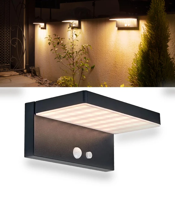 Outdoor Solar Sensor Motion Warm Stylish Porch Entryway Light — Outdoor Security & Flood Lighting, SAMURAI STYLE