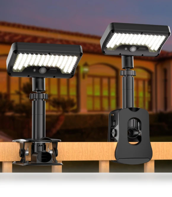 Solar Motion Sensor Outdoor Light — Outdoor Security & Flood Lighting, SAMURAI STYLE