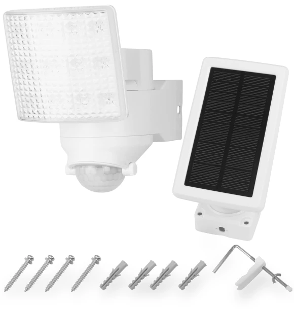 Solar Sensor Motion Sensor Light — Outdoor Security & Flood Lighting, SAMURAI STYLE