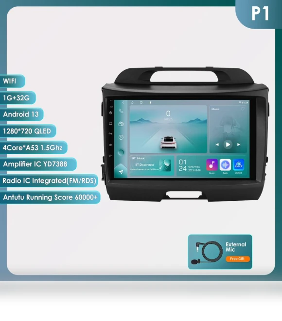 Voice Controlled AI 2 Din Android Car Radio — Stereo Receivers, OSSURET