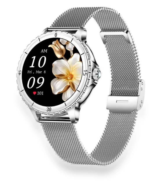 Women's Smart Watch Bracelet with Bluetooth Calling and Health Monitoring — Wearable Accessories, ESTG