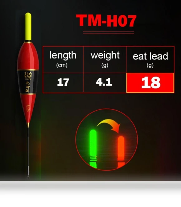 Luminous Sensor Fishing Floats — Bite Indicators, YajingGlass