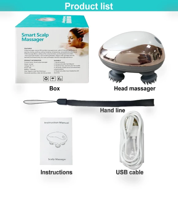 Smart Scalp Massager — Head Relaxation Tools, BC Pet Supplies