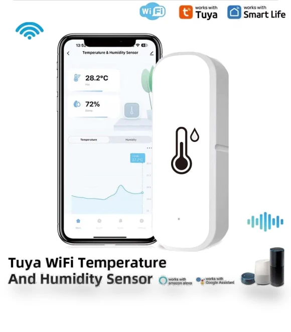 Smart Temperature Humidity Sensor — Home Climate Control, Meiteai-All