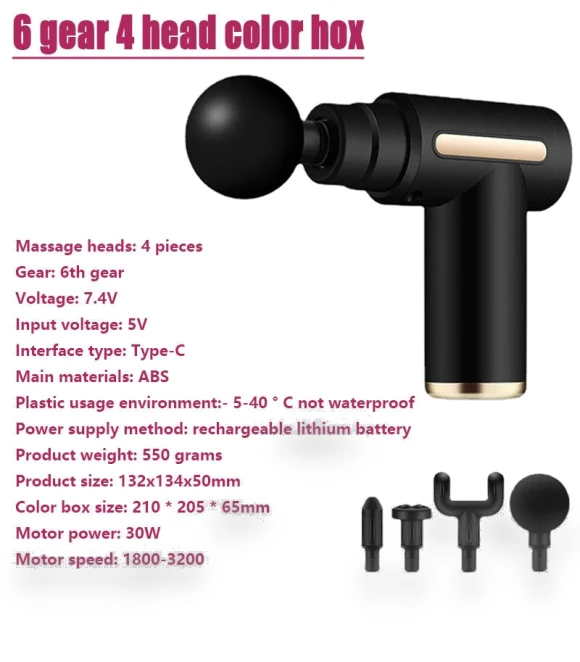 Smart Touch Screen Massage Gun — Back Relief Solutions, BC Pet Supplies