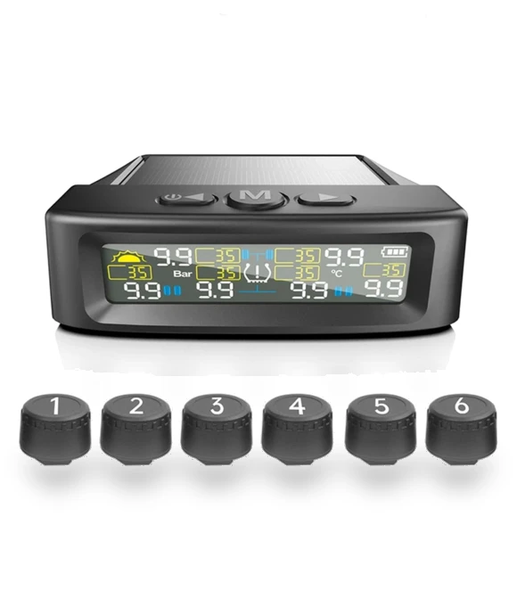 Truck Tire Pressure Monitoring System with Solar Charging — TPMS Sensor Replacements, Samurai Japan
