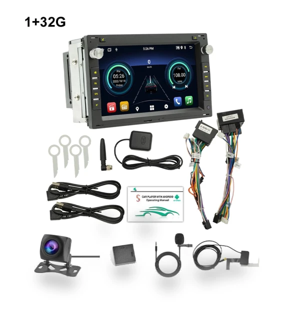 Wireless CarPlay Android 14 Car Stereo with GPS Navigation and Camera — Stereo Receivers, Daily Home Furnishings