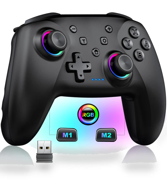 Wireless Controller with RGB Lighting and Hall Effect Joysticks — Gaming Controllers, DOKI DOKI MARKET