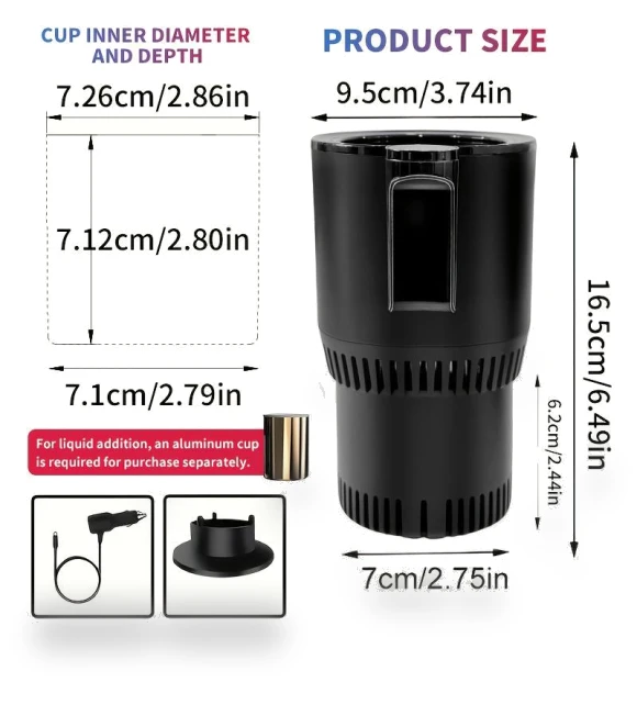 2-in-1 Hot and Cold Cup Holder — Car Cup Holders, LSB01