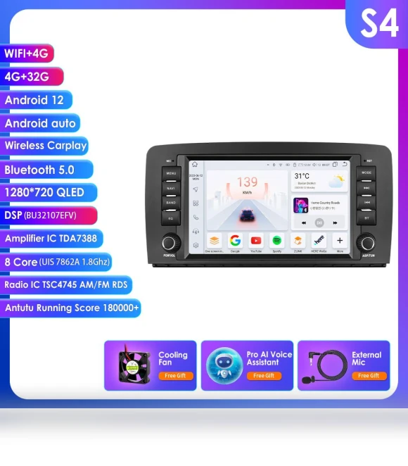 2Din Android 13 Car Stereo — Stereo Receivers, OSSURET