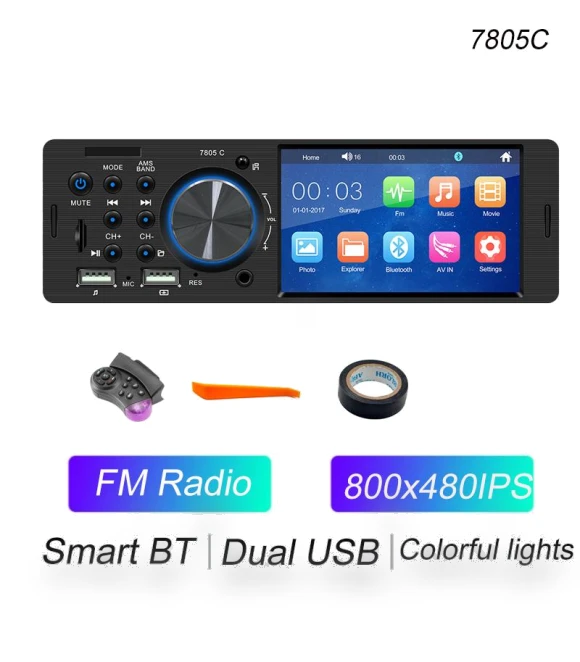4.1" IPS Touchscreen Car MP5 Player — Stereo Receivers, ZoomSpark