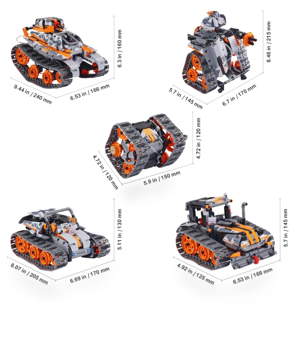 5-in-1 RC Technical Car with App Control — Construction Kits, SucceBuy