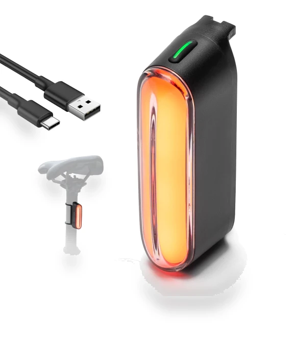Bicycle Tail Light with Magnetic Smart Brake Rear Light — Bike Light Sets, ROCKBROS