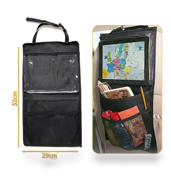 Car Backseat Organizer with Touchscreen Tablet Holder — Car Essentials, Homeware Essentials