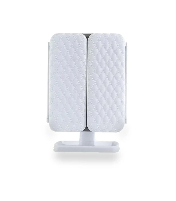 Cosmetic Mirror with 3X/2X/1X Magnifications and 180° Adjustable Rotation — Handheld, Binchi