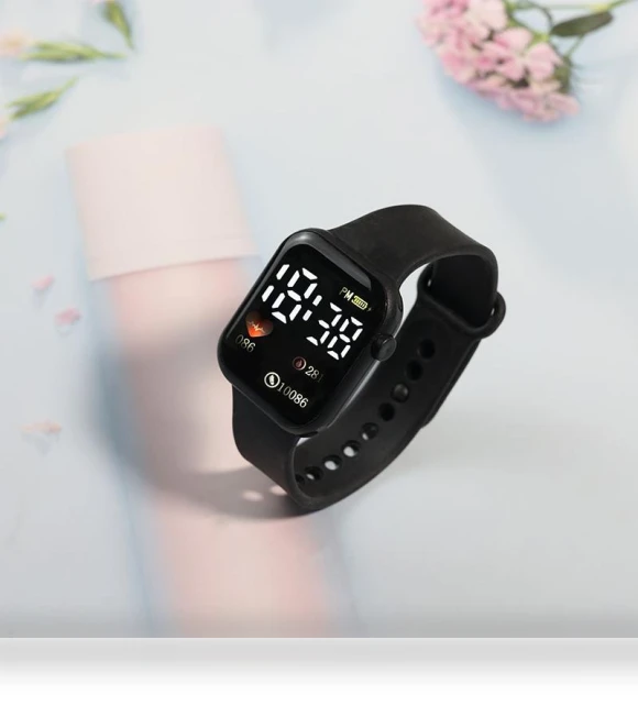 Digital LED Display Waterproof Electronic Smart Sports Fitness Watch — Smartwatches, CaiSucc