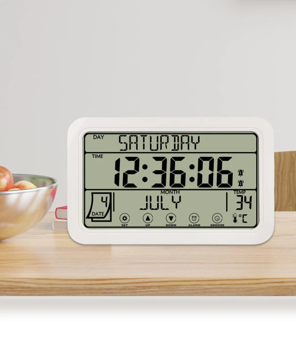 Digital Wall Clock Alarm — Clocks, Dewdroop