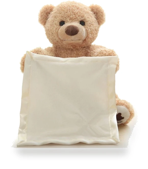 Electric Musical Peekaboo Bears Stuffed Animal — Interactive, verygood