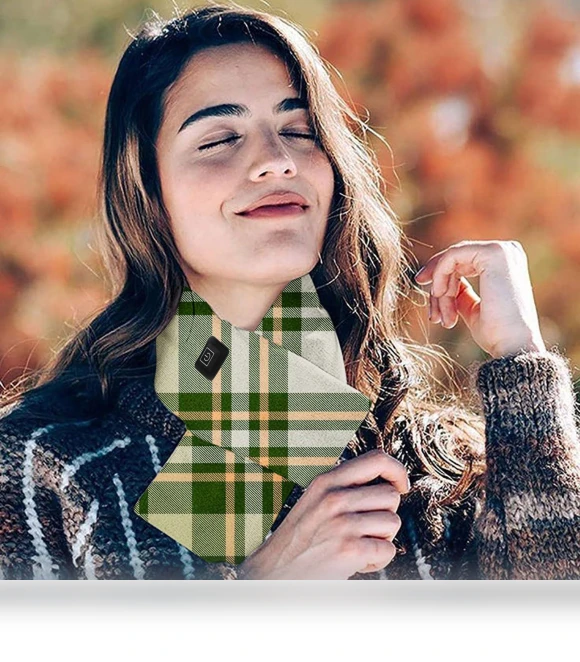 Heated Scarf with USB Charging — Scarves & Wraps, Gouhuo