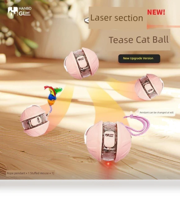 Intelligent Laser Automatic Cat Teasing Ball — Cat Playthings, TAOMall